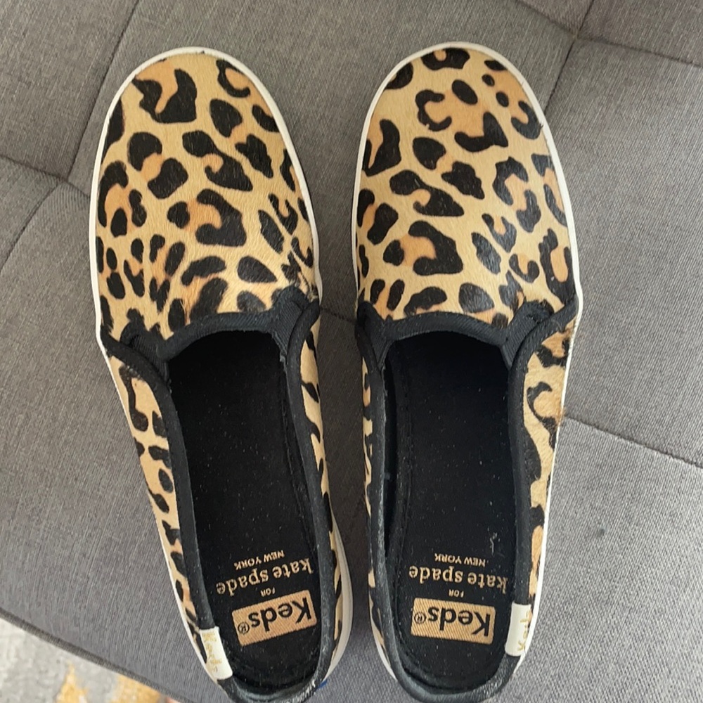 Keds X Kate Spade leopard pony hair